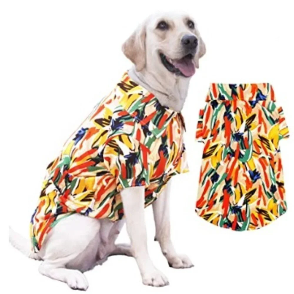 ⭐️Host Pick⭐️3XL Dog Hawaiian Shirt for Large Breed, Breathable Cool Dog Clothes